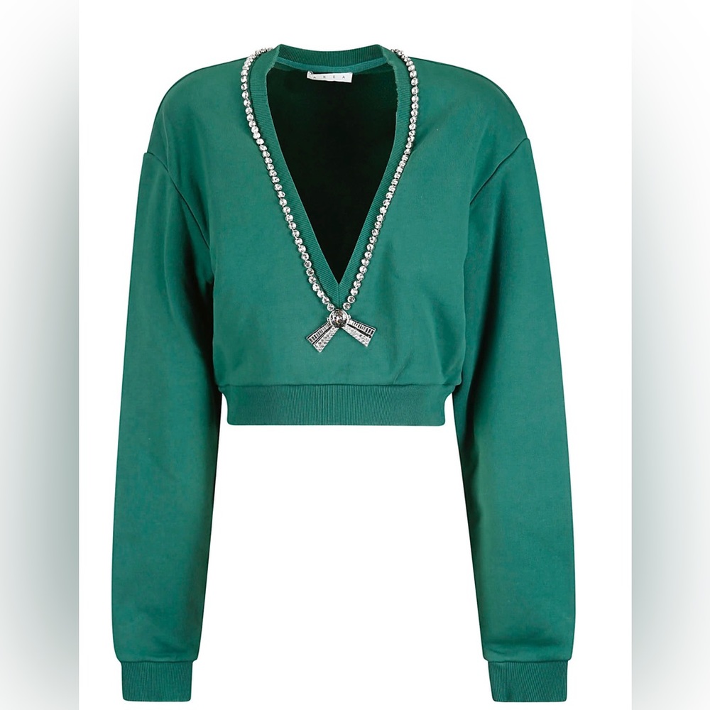 AREA
Deco Bow V-neck Sweatshirt